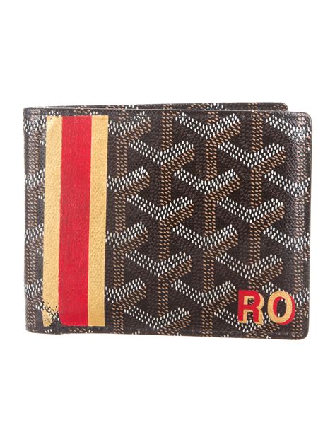 goyard personalization wallet|authentic goyard wallet.